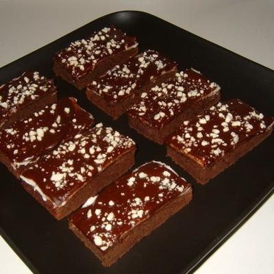 brownies de chocolate com menta