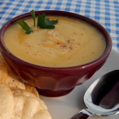 sopa de squash cremosa delicata