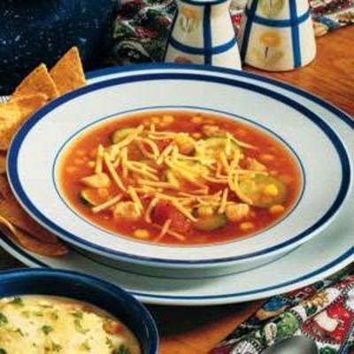 sopa de galinha do tex-mex