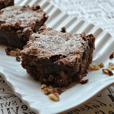 brownies de noz de maçã