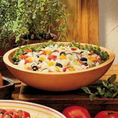 salada de arroz arroz de ervas