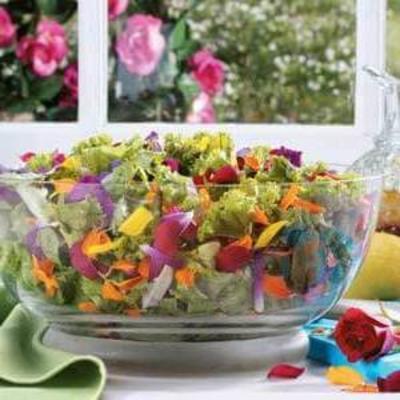 salada de jardim de flores