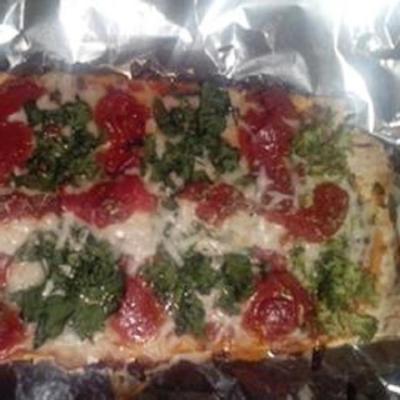 pizza vegetal do arco-íris
