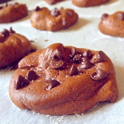 biscoitos de chocolate com gotas de chocolate