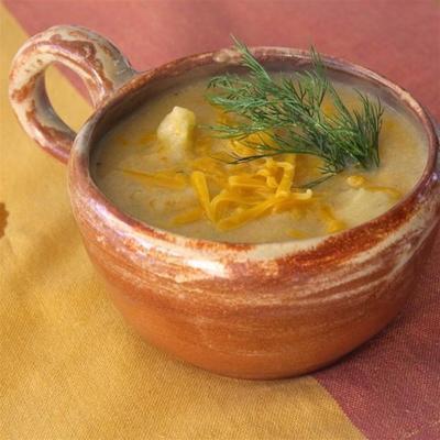 Sopa de couve-flor com queijo