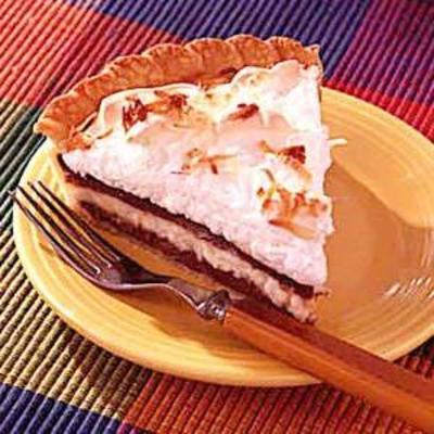 torta de creme de coco chocolate