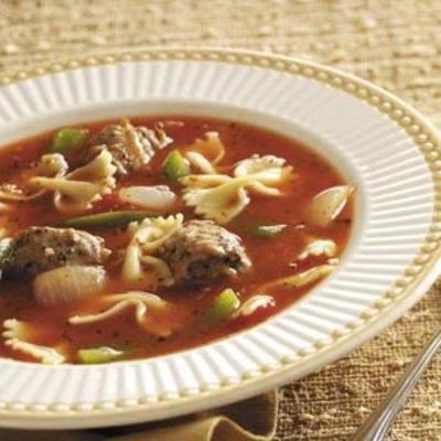 sopa de massa / salsicha