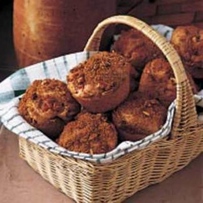 muffins de ruibarbo de noz