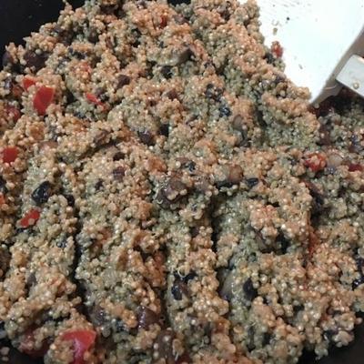 cogumelo de quinoa 'risoto'