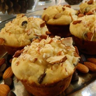 muffins de coco de amêndoa