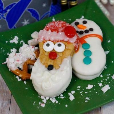 quer construir um biscoito de boneco de neve?