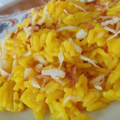 arroz amarelo torrado de coco para panelas de arroz