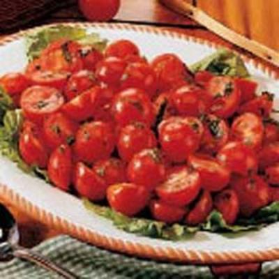 tomates cereja com ervas