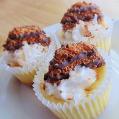 cupcakes de queijo cheesecake samoa