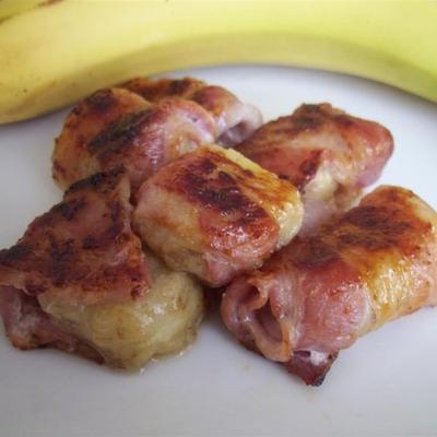 bananas embrulhadas em bacon