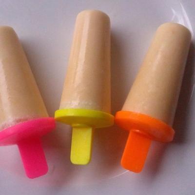 verdadeira comida laranja creme gelo pops