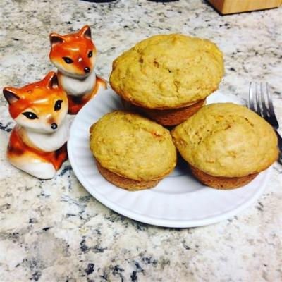 muffins vegan de bolo de cenoura
