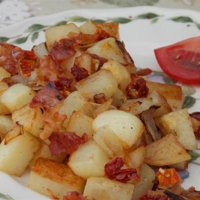batatas fritas de bacon