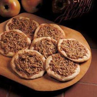 mini pizzas de maçã