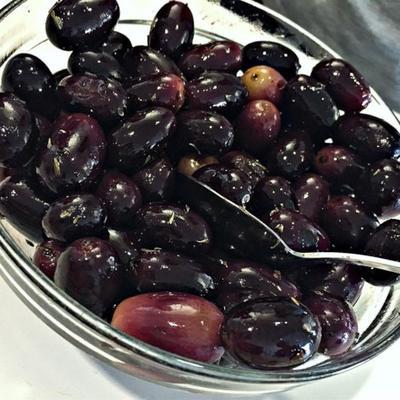 uvas assadas balsâmicas