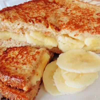 banana gostoso e saudável sanduíche de batata frita
