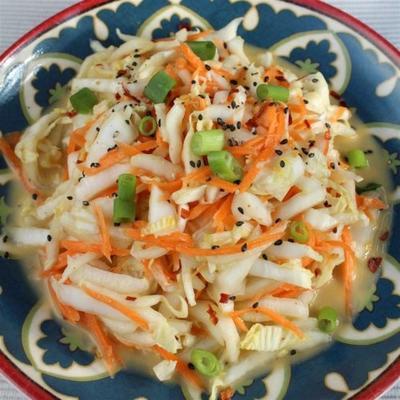 salada de kimchi rápida e fácil
