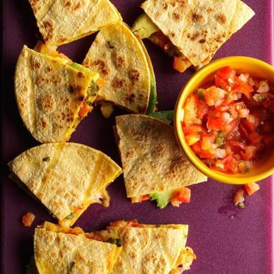 quesadillas do abacate da tortilha de milho