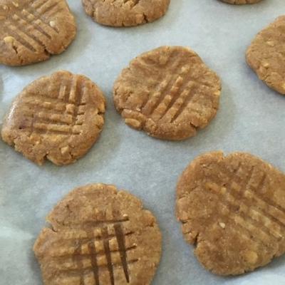 biscoitos de chocolate com manteiga de amendoim (sem glúten)