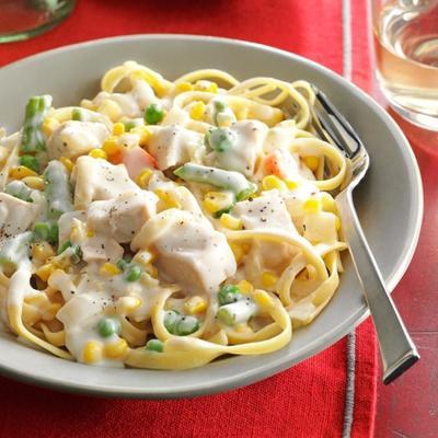 fettuccine de frango cremoso