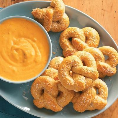 pretzels assados ​​no forno