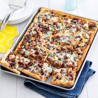 pizza de frango assado picante