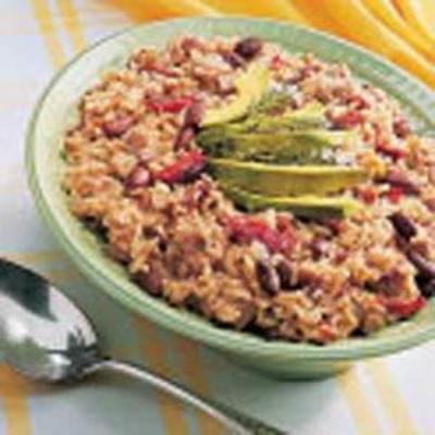 carne de porco tripla com arroz