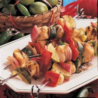 kabobs de limão de peru
