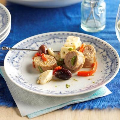 antipasto marinado de limão durante a noite