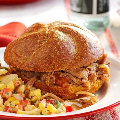 churrasco de porco puxado cozido lento