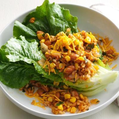 caçarola de arroz e feijão tex mex