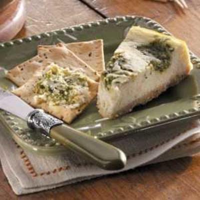 cheesecake de pesto aperitivo