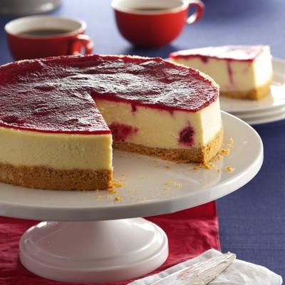 cheesecake de cranberry