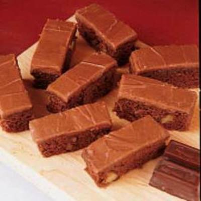 brownies de chocolate suíço