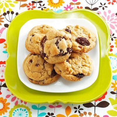 biscoitos de passas macias da mãe