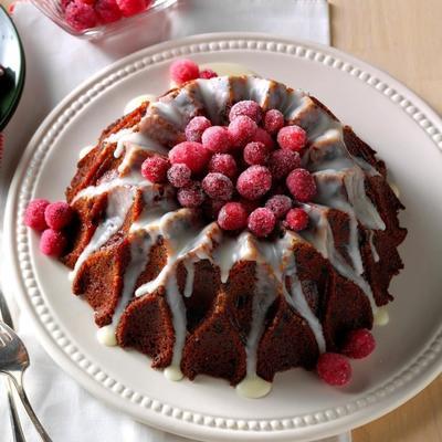 bolo de bunt laranja cranberry com esmalte limão