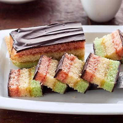 bolinhos italianos do arco-íris