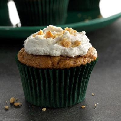 torta de abóbora cupcakes com cravo canela buttercream
