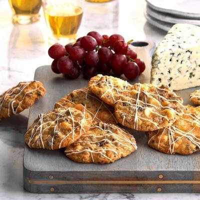 biscoitos de figo, nozes e baunilha