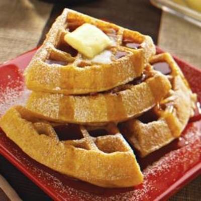 waffles de farinha de milho do sul