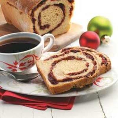 redemoinho de cranberry cornmeal loaf