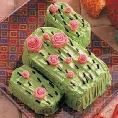 bolo de cacto de floração
