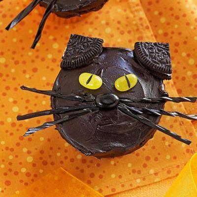 cupcakes gato preto