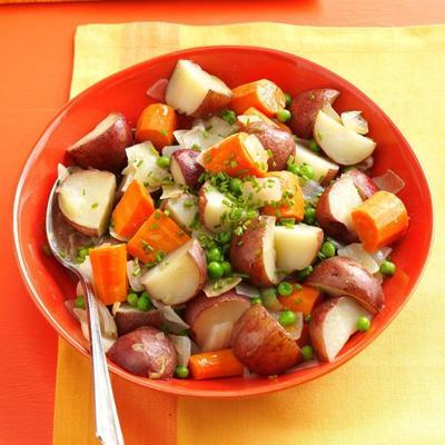 batatas novas lemony cozidas lentamente
