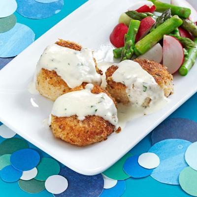 vieiras crocantes com creme de estragão